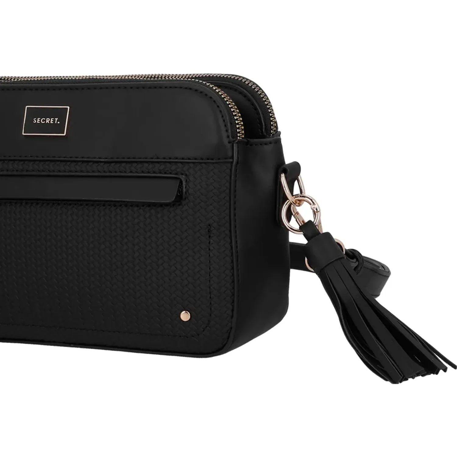 Cartera Secret Mujer Akraness color negro | Platanitos