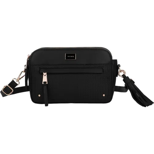 Cartera Secret Mujer Akraness color negro | Platanitos