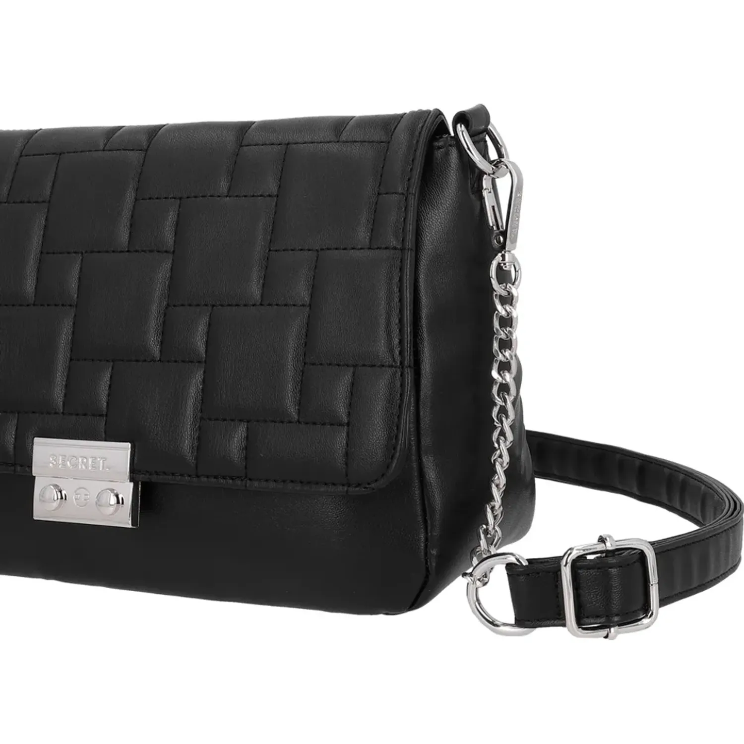 Secret Cartera Secret Mujer Taveta color negro | Platanitos