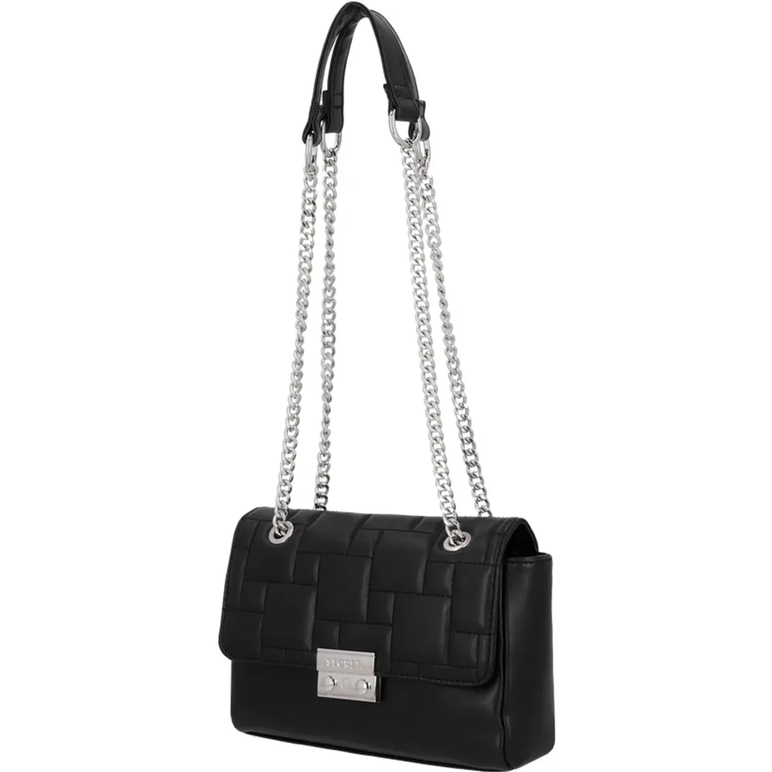 Cartera Secret Mujer Taveta Pequeña color negro | Platanitos