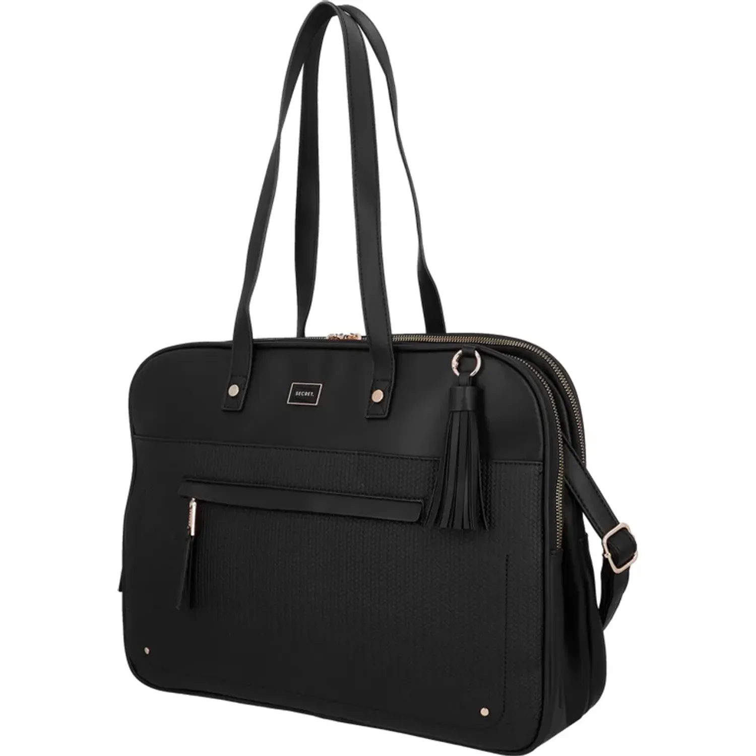 Cartera Secret Portalaptop Mujer Akraness 16 Plg color negro | Platanitos