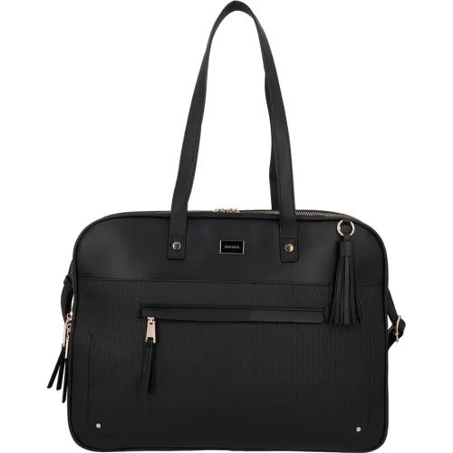 Cartera Secret Portalaptop Mujer Akraness 16 Plg color negro | Platanitos