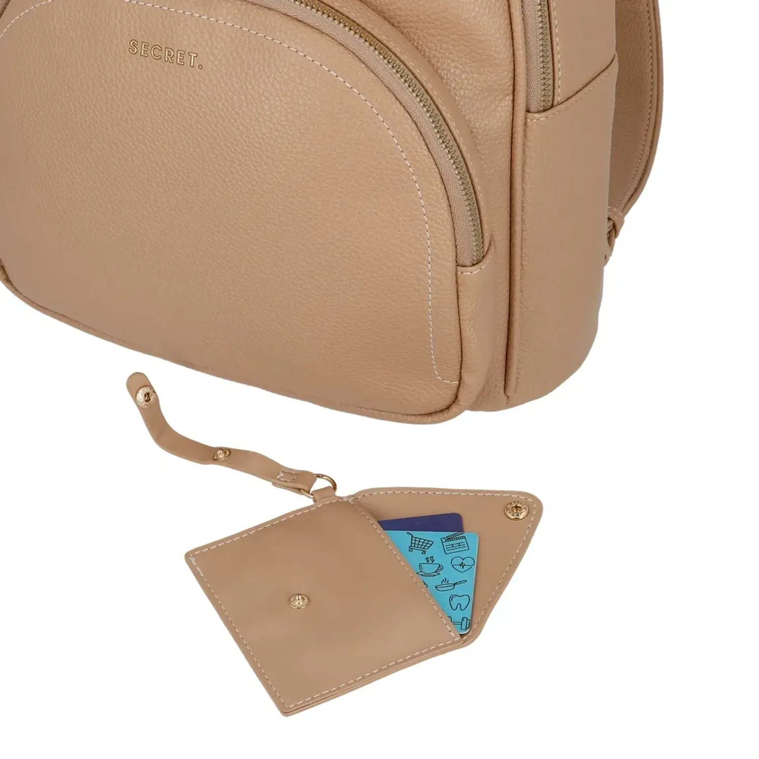 Mochila Secret Mujer Dublin color beige | Platanitos