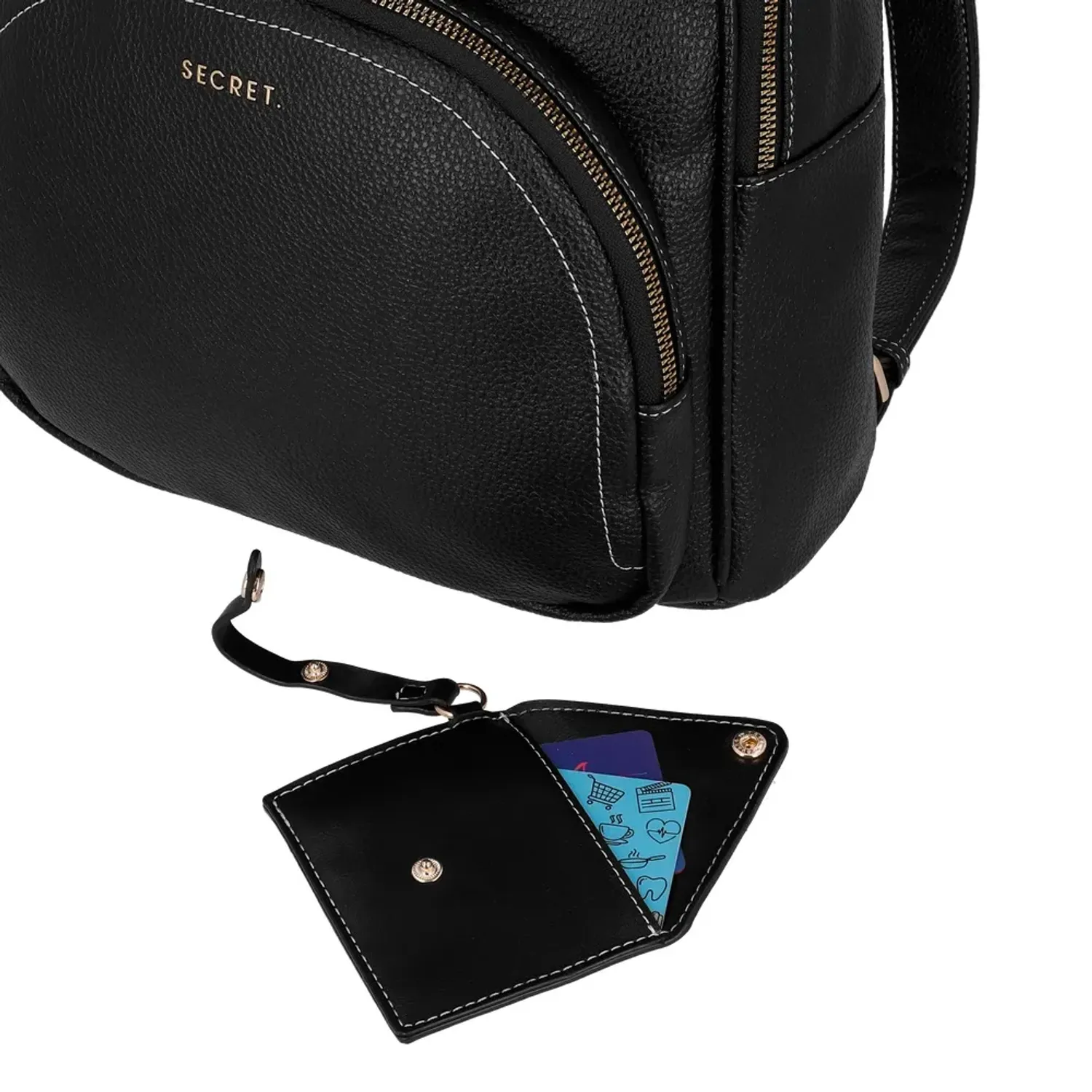 Mochila Secret Mujer Dublin color negro | Platanitos