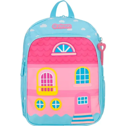 Mochila Xtrem Niña Nova 6xt color celeste | Platanitos
