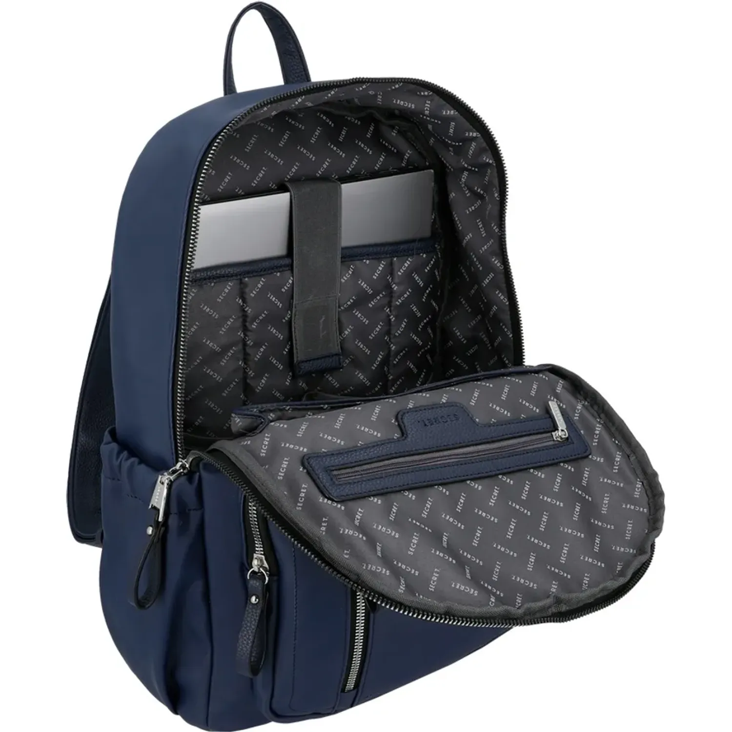 Mochila Secret Portalaptop Mujer Galicia 15 Plg color azul | Platanitos