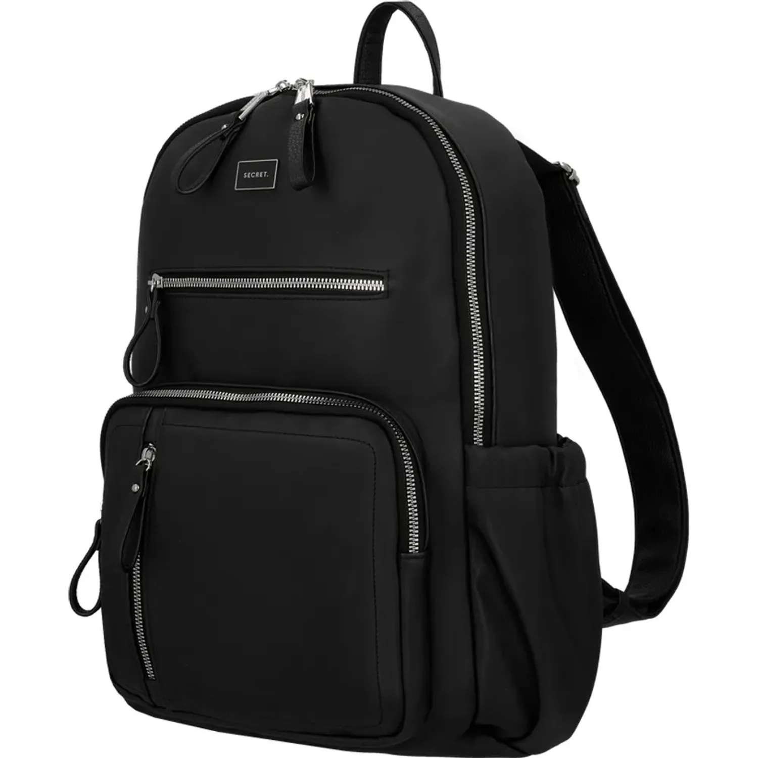 Mochila Secret Portalaptop Mujer Galicia 15 Plg color negro | Platanitos