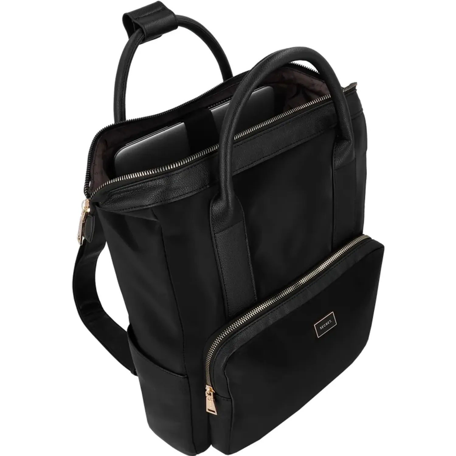 Secret Mochila Secret Portalaptop Mujer Trento 15 Plg color negro | Platanitos