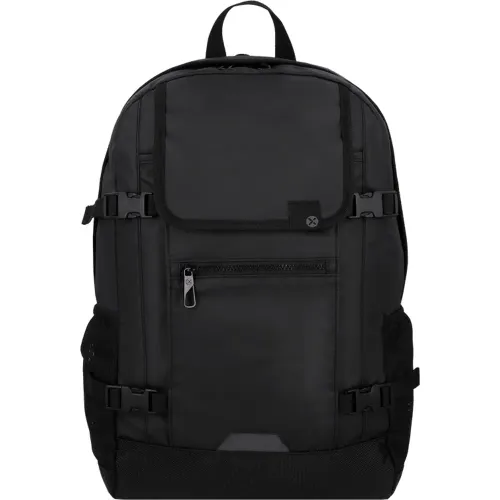 Mochila Xtrem Viajera Unisex Axel 6xt 16 Plg color negro | Platanitos
