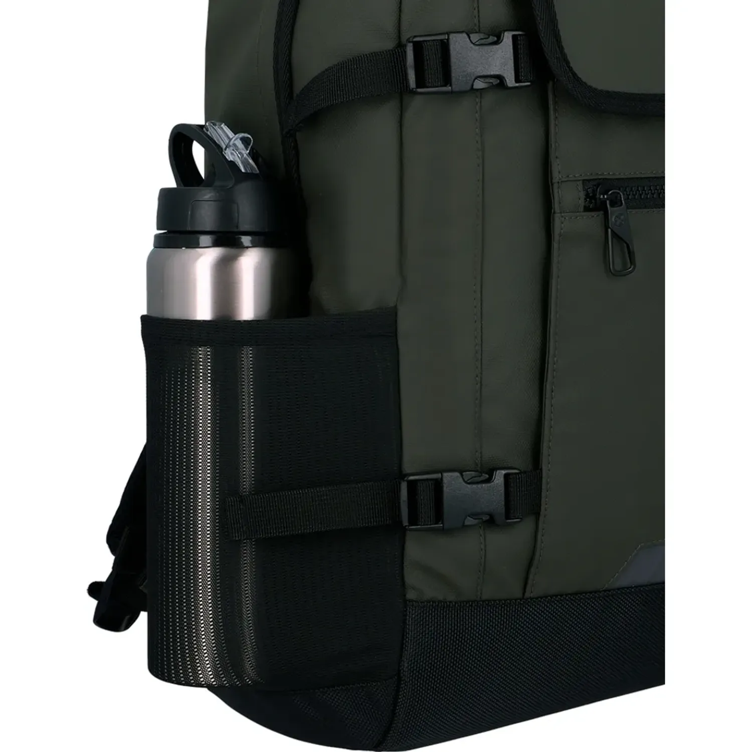 Mochila Xtrem Viajera Unisex Axel 6xt 16 Plg color verde | Platanitos