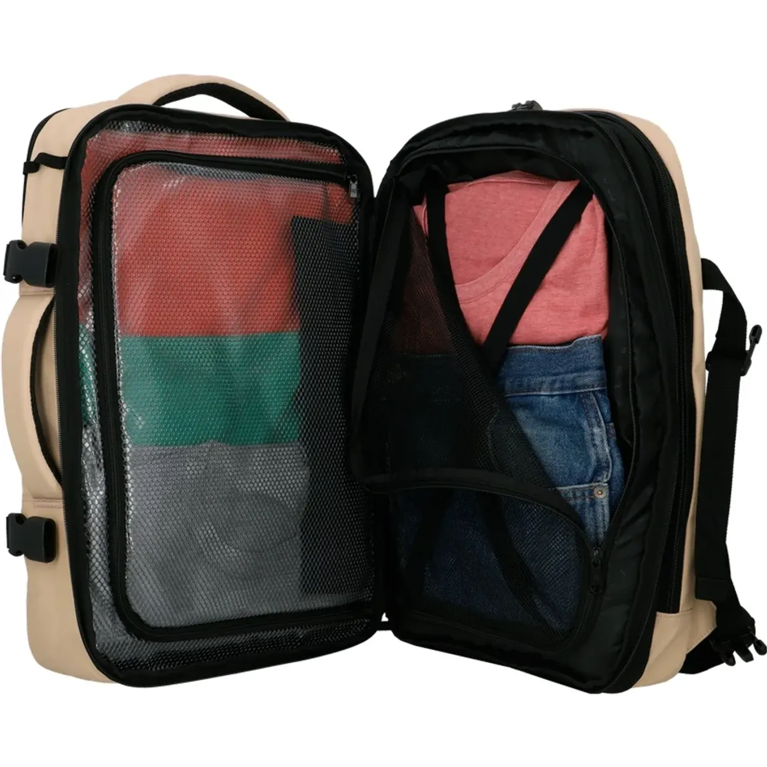 Mochila Xtrem Viajera Unisex Discovery 2.0 6xt 16 color beige | Platanitos