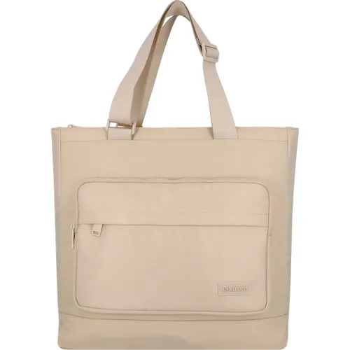 Tote Xtrem Portalaptop Mujer Chloe 5xt 14 Plg color beige | Platanitos