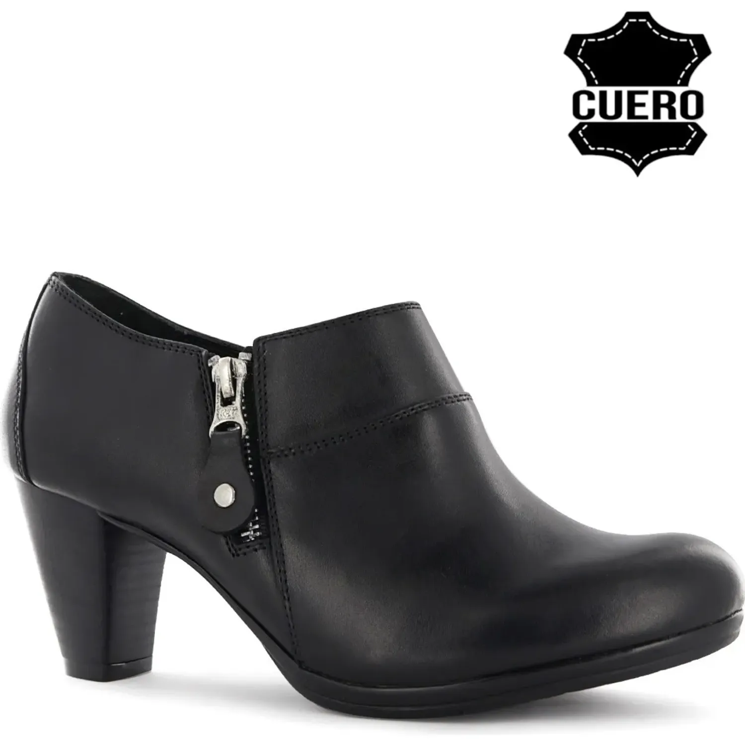 Botin Ecco Casual Mujer Dalila11 color negro | Platanitos
