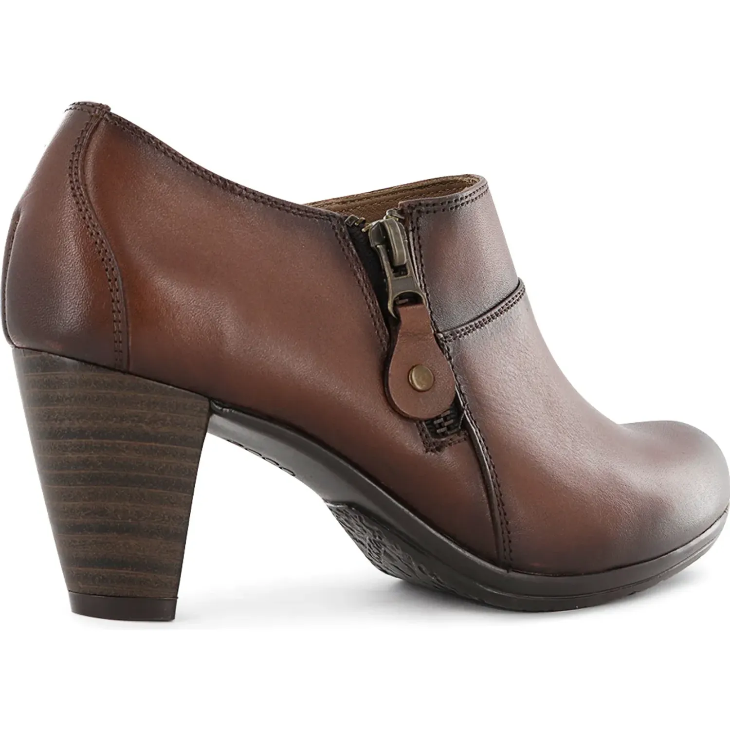 Botin Ecco Casual Mujer Dalila11 color habano | Platanitos