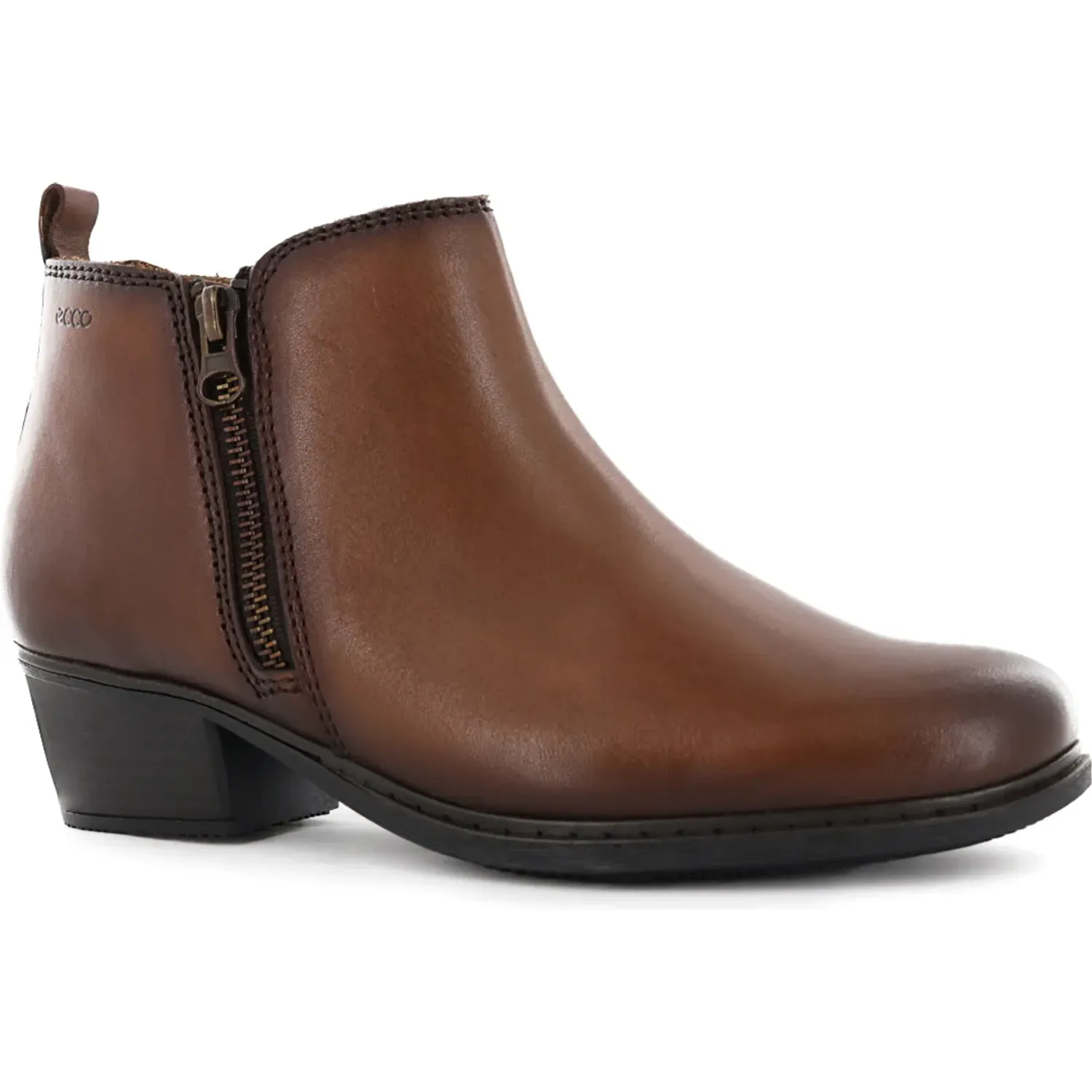 Botin Ecco Casual Mujer Dakota01 color toffee | Platanitos