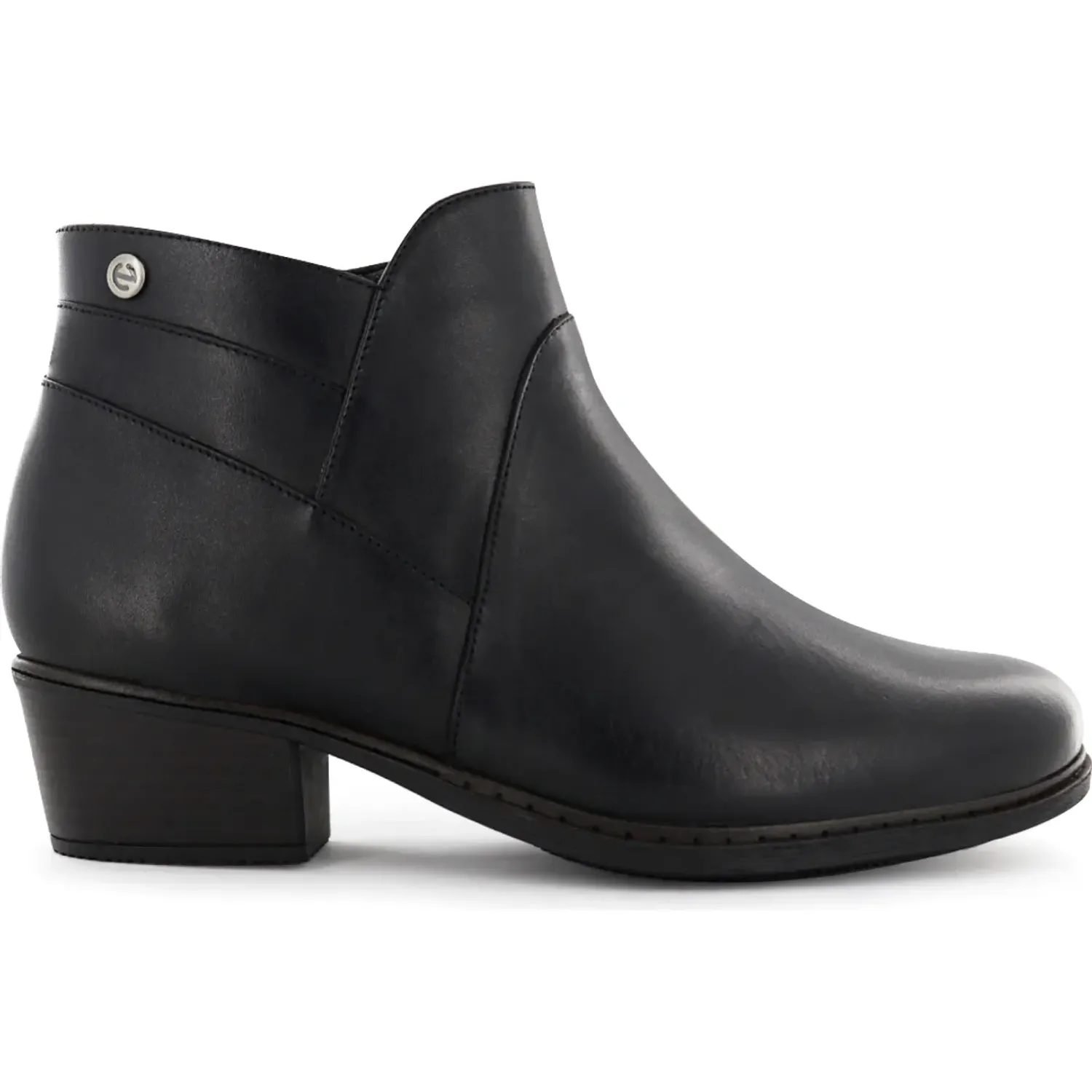 Botin Ecco Casual Mujer Dakota02 color negro | Platanitos