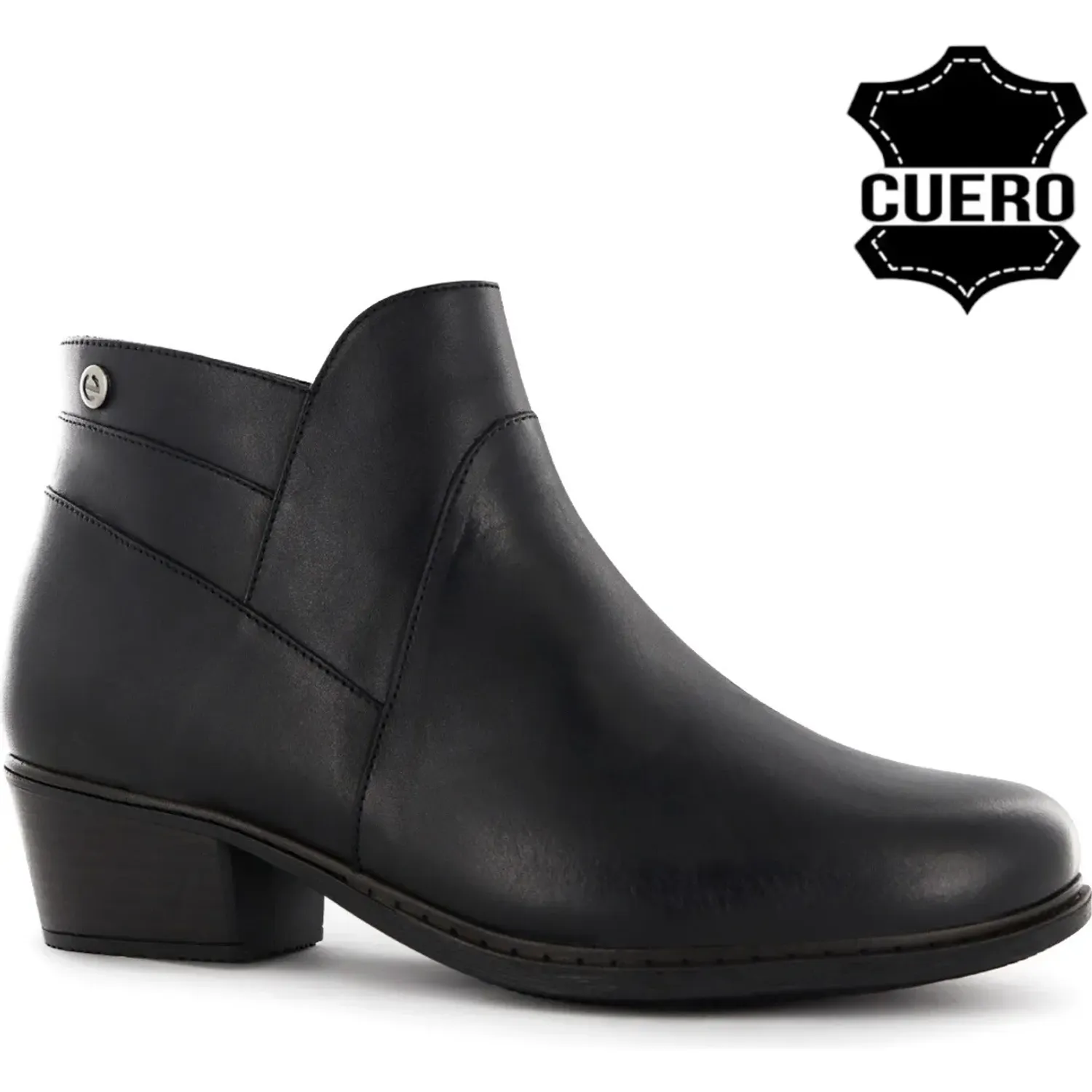 Botin Ecco Casual Mujer Dakota02 color negro | Platanitos