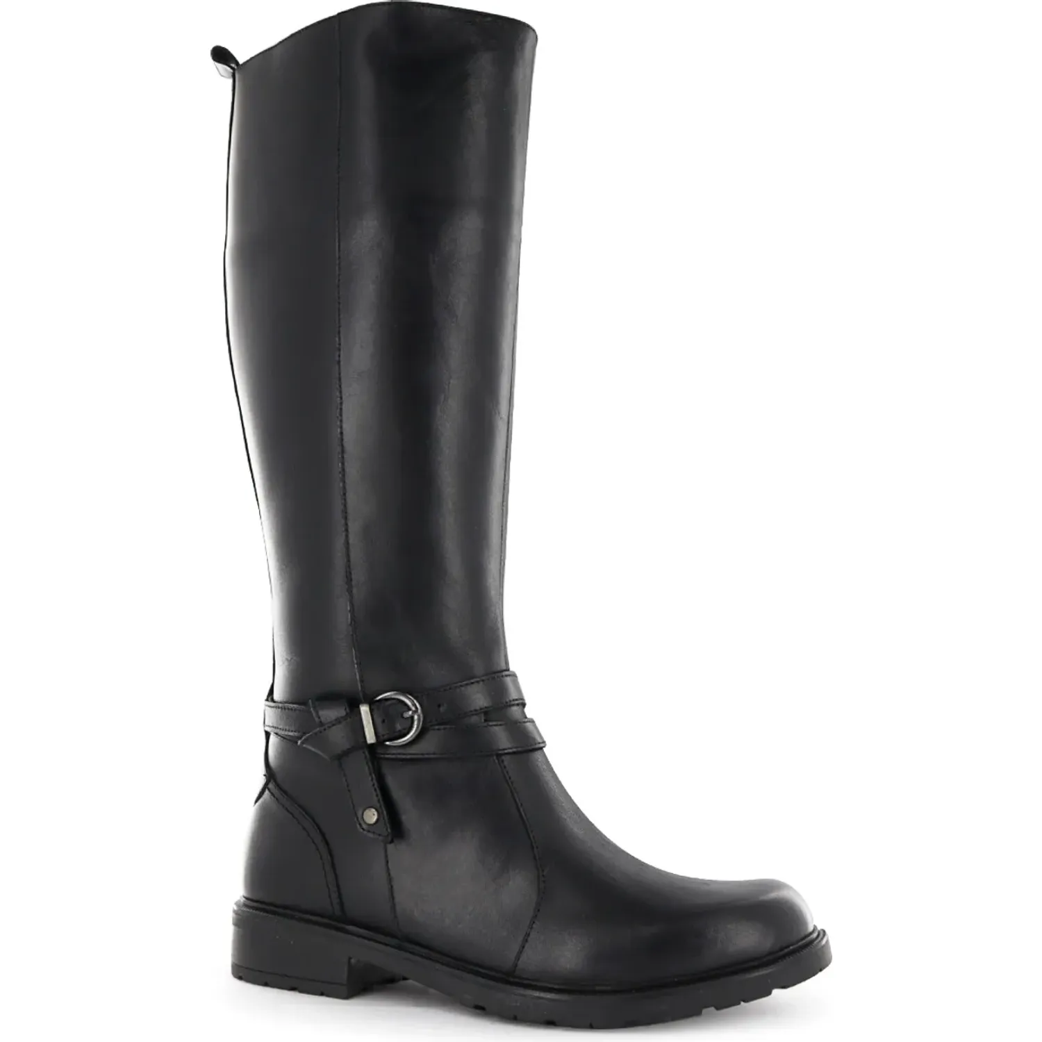 Bota Ecco Larga Casual Mujer Zumi04 color negro | Platanitos