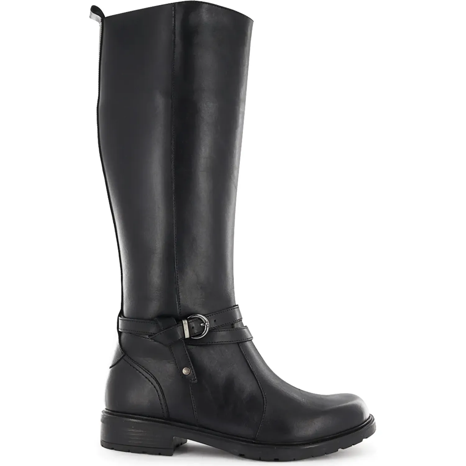 Bota Ecco Larga Casual Mujer Zumi04 color negro | Platanitos