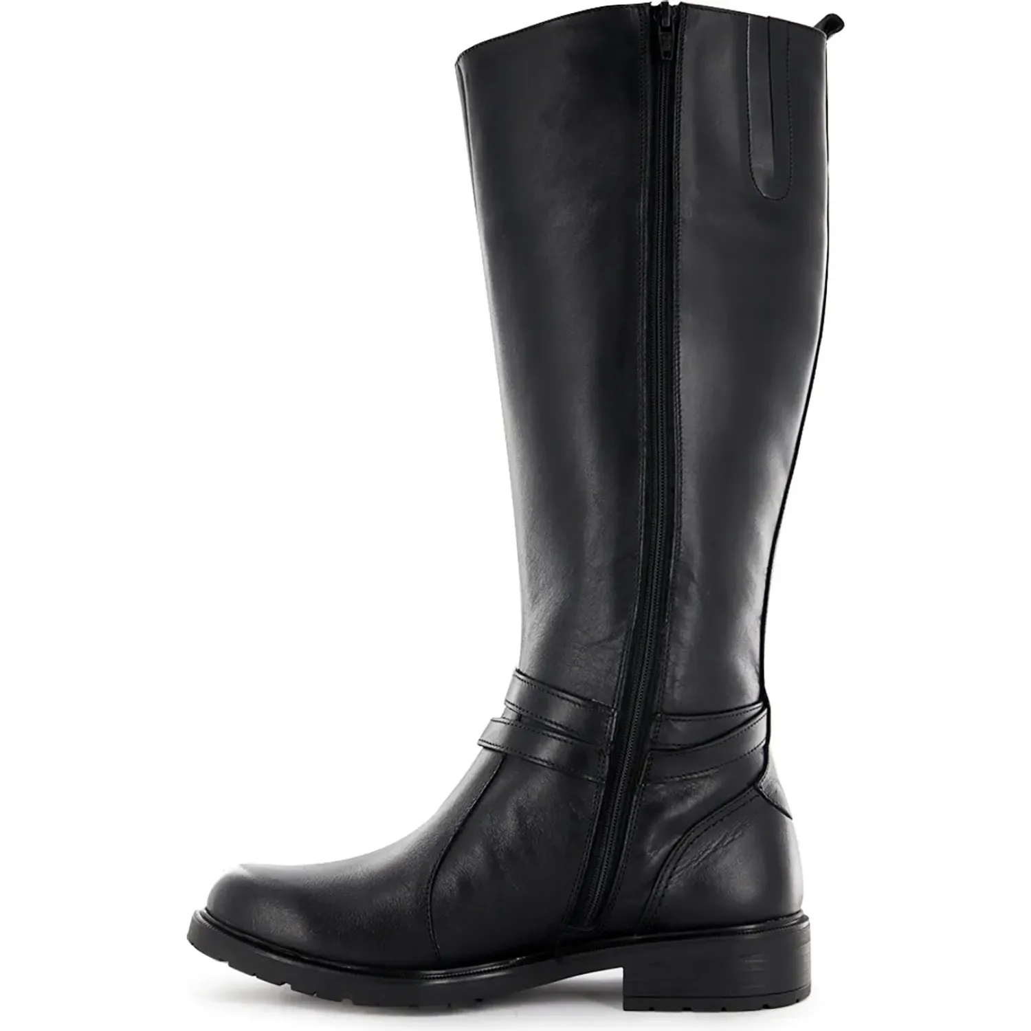 Bota Ecco Larga Casual Mujer Zumi04 color negro | Platanitos
