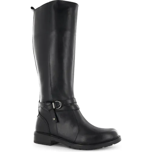 Bota Ecco Larga Casual Mujer Zumi04 color negro | Platanitos