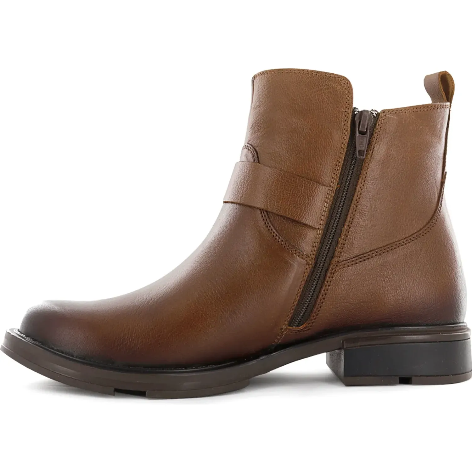 Botin Ecco Casual Mujer Zizi02 color tostado | Platanitos