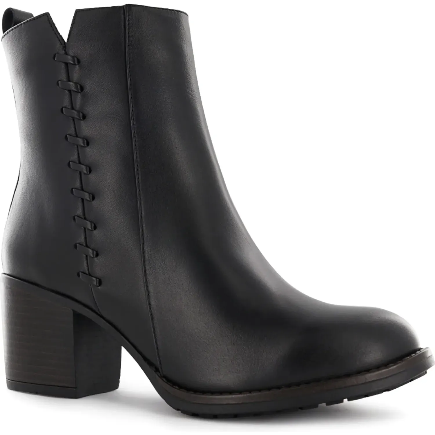 Bota Ecco Mediana Casual Mujer Jacinta03 color negro | Platanitos