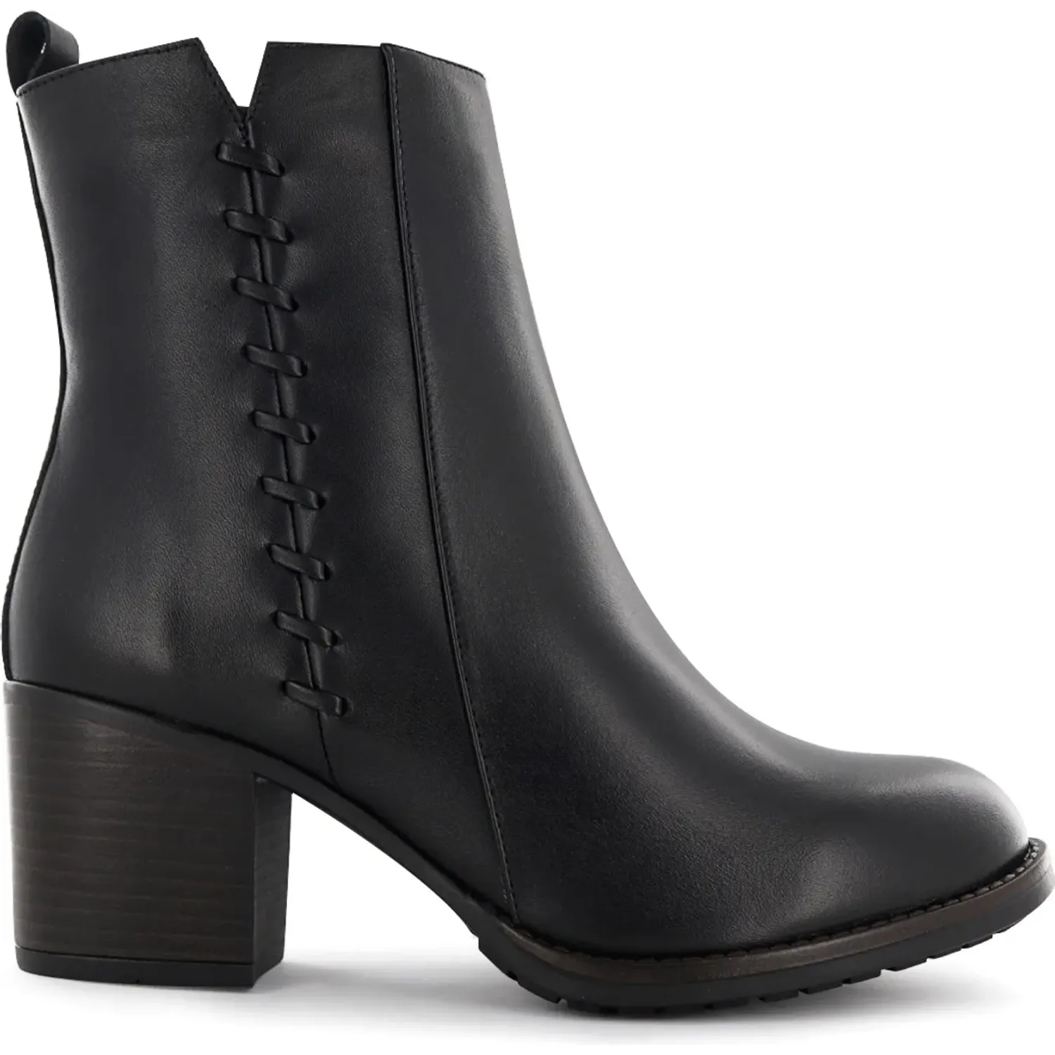 Bota Ecco Mediana Casual Mujer Jacinta03 color negro | Platanitos