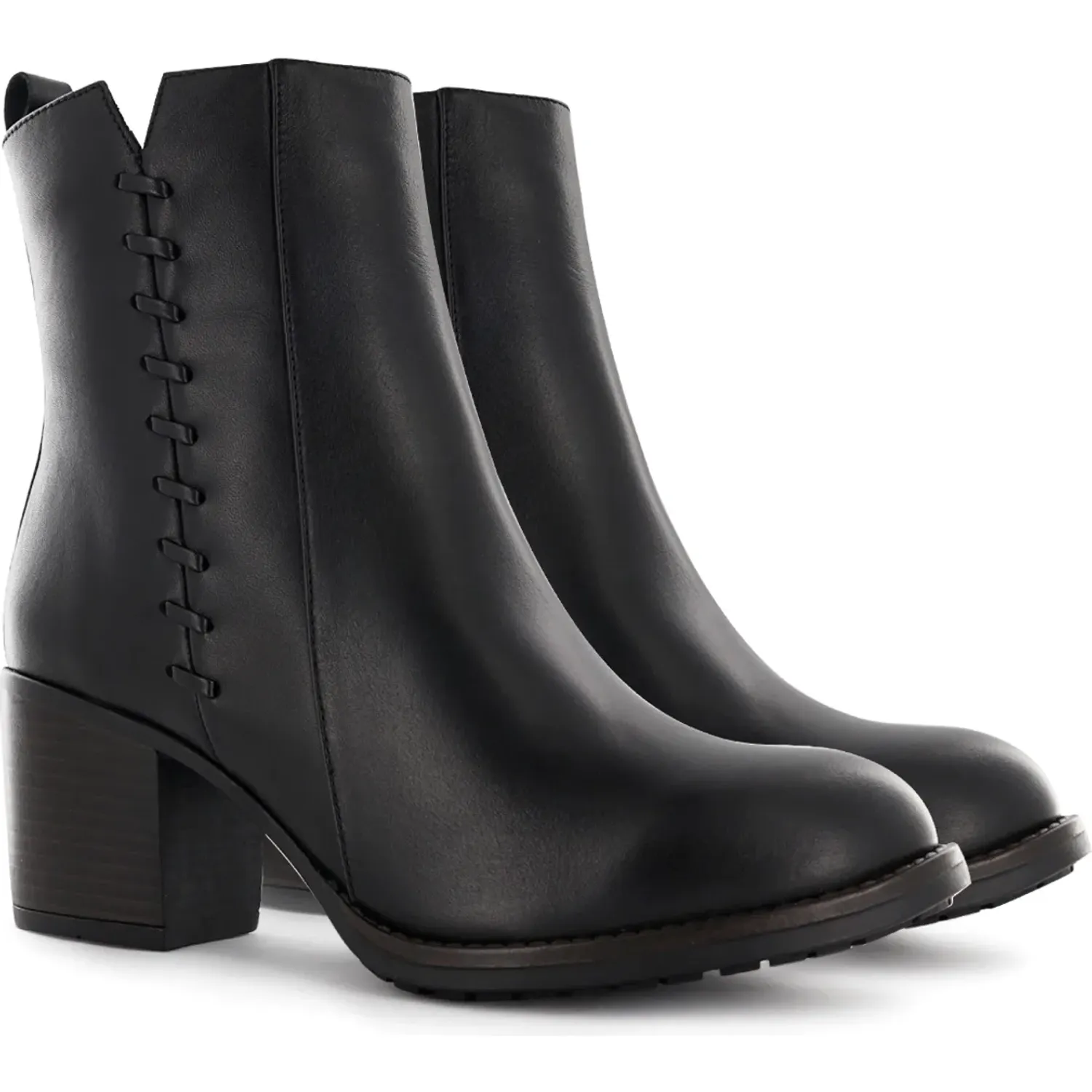 Bota Ecco Mediana Casual Mujer Jacinta03 color negro | Platanitos