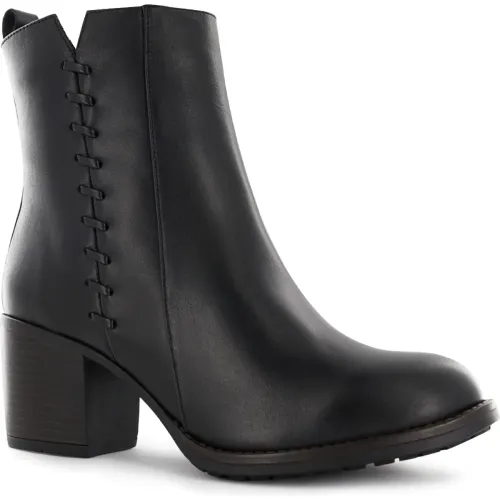 Bota Ecco Mediana Casual Mujer Jacinta03 color negro | Platanitos