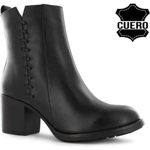 Bota Ecco Mediana Casual Mujer Jacinta03 color negro | Platanitos