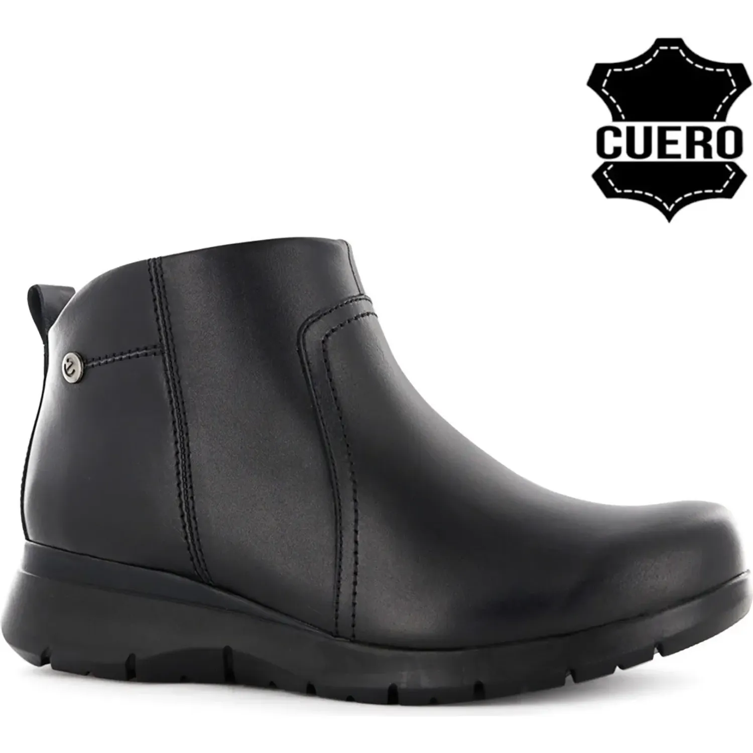 Botin Ecco Confort Mujer Astor17 color negro | Platanitos