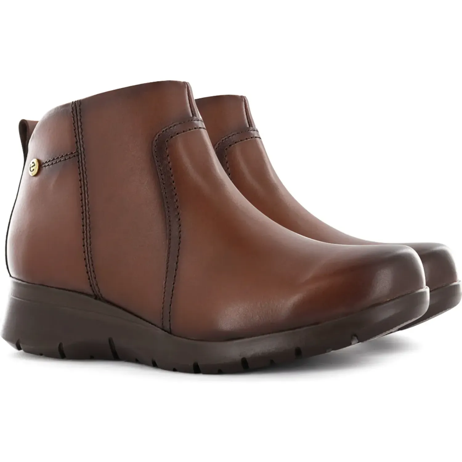 Botin Ecco Confort Mujer Astor17 color habano | Platanitos