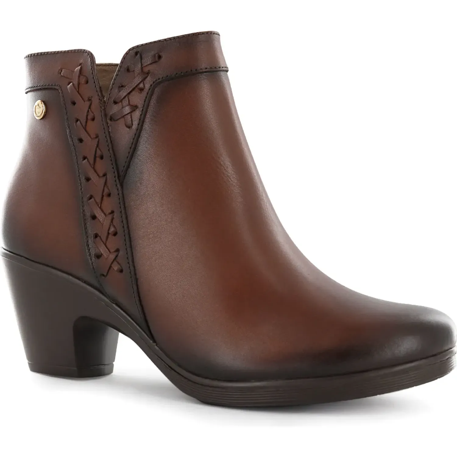 Botin Ecco Confort Mujer Natalie80 color habano | Platanitos