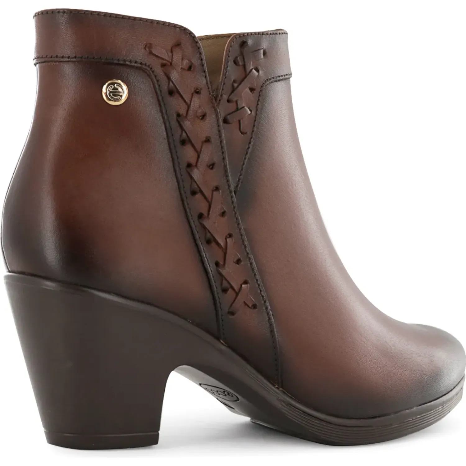 Botin Ecco Confort Mujer Natalie80 color habano | Platanitos