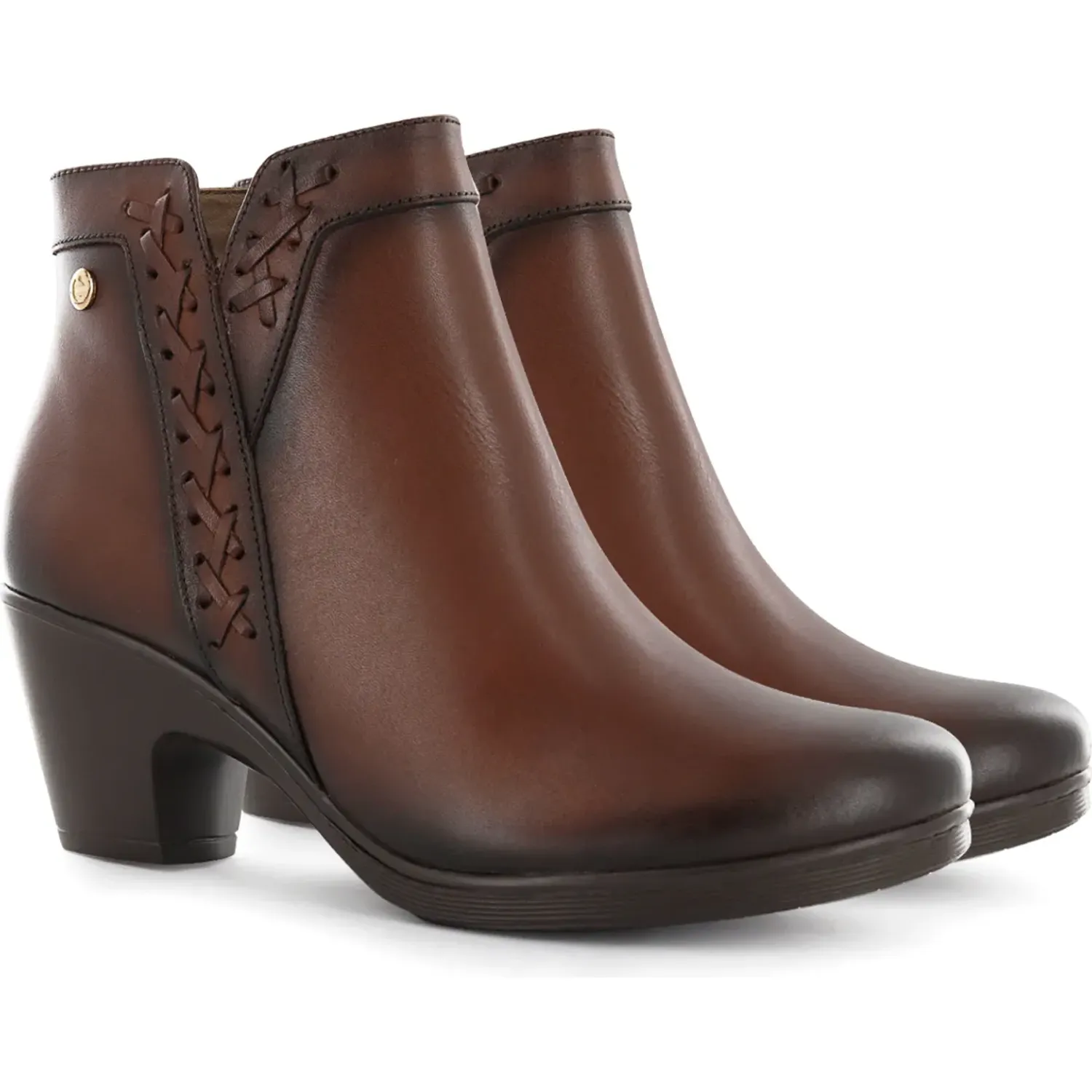 Botin Ecco Confort Mujer Natalie80 color habano | Platanitos