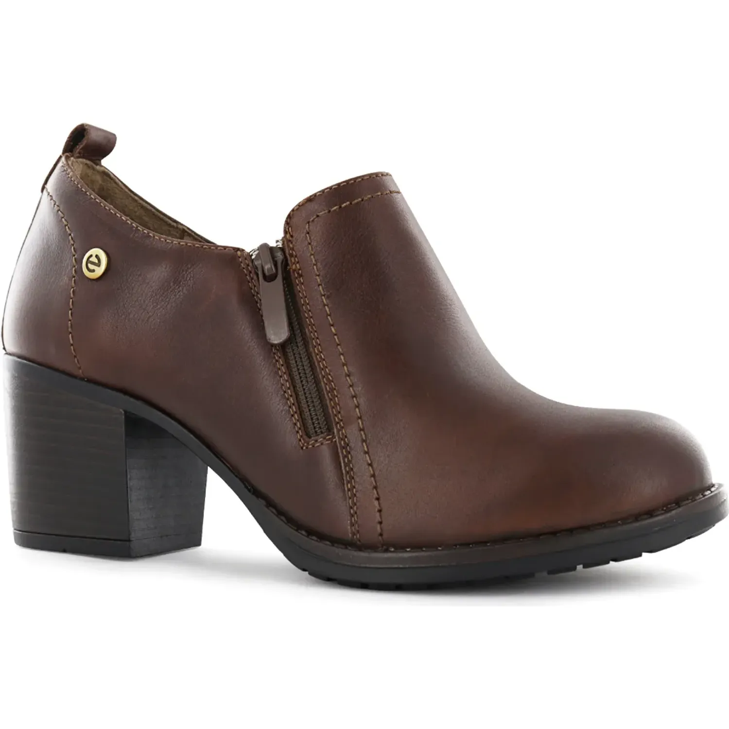Botin Ecco Casual Mujer Jacinta01 color chocolate | Platanitos