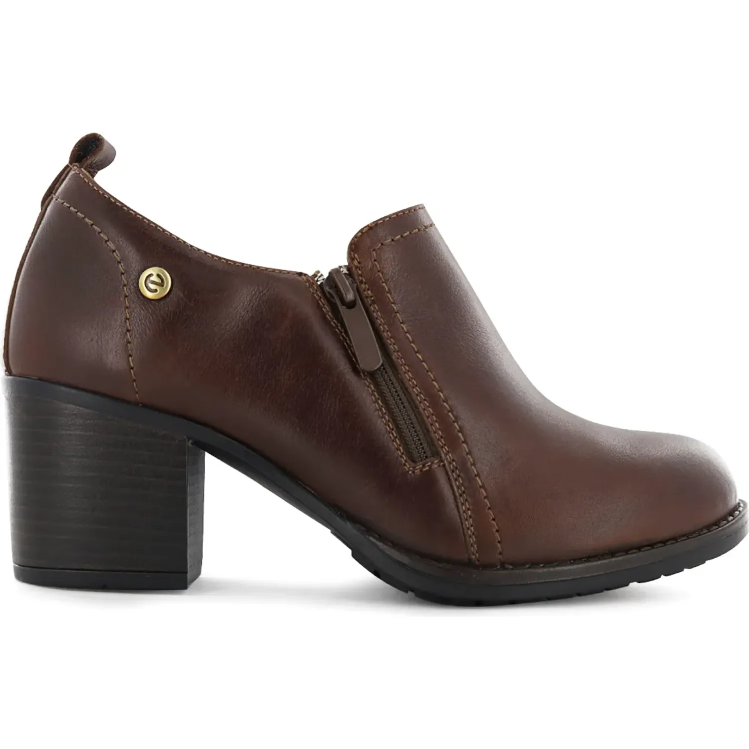 Botin Ecco Casual Mujer Jacinta01 color chocolate | Platanitos