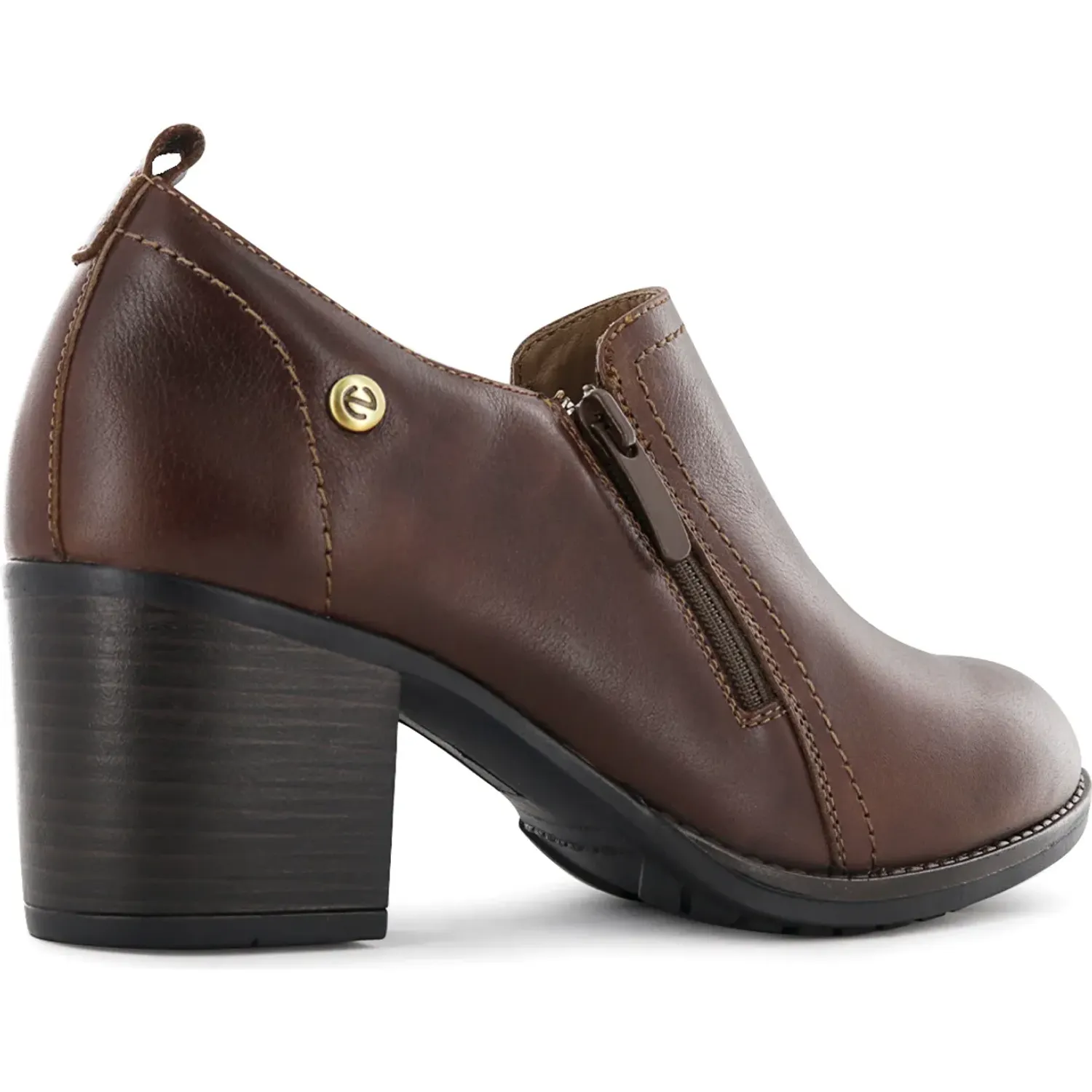 Botin Ecco Casual Mujer Jacinta01 color chocolate | Platanitos
