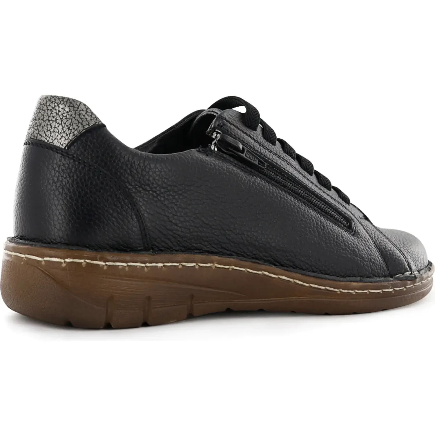 Zapatilla Ecco Confort Mujer Bonnie11 color negro | Platanitos