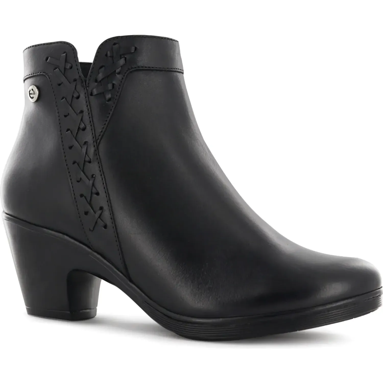 Botin Ecco Confort Mujer Natalie80 color negro | Platanitos