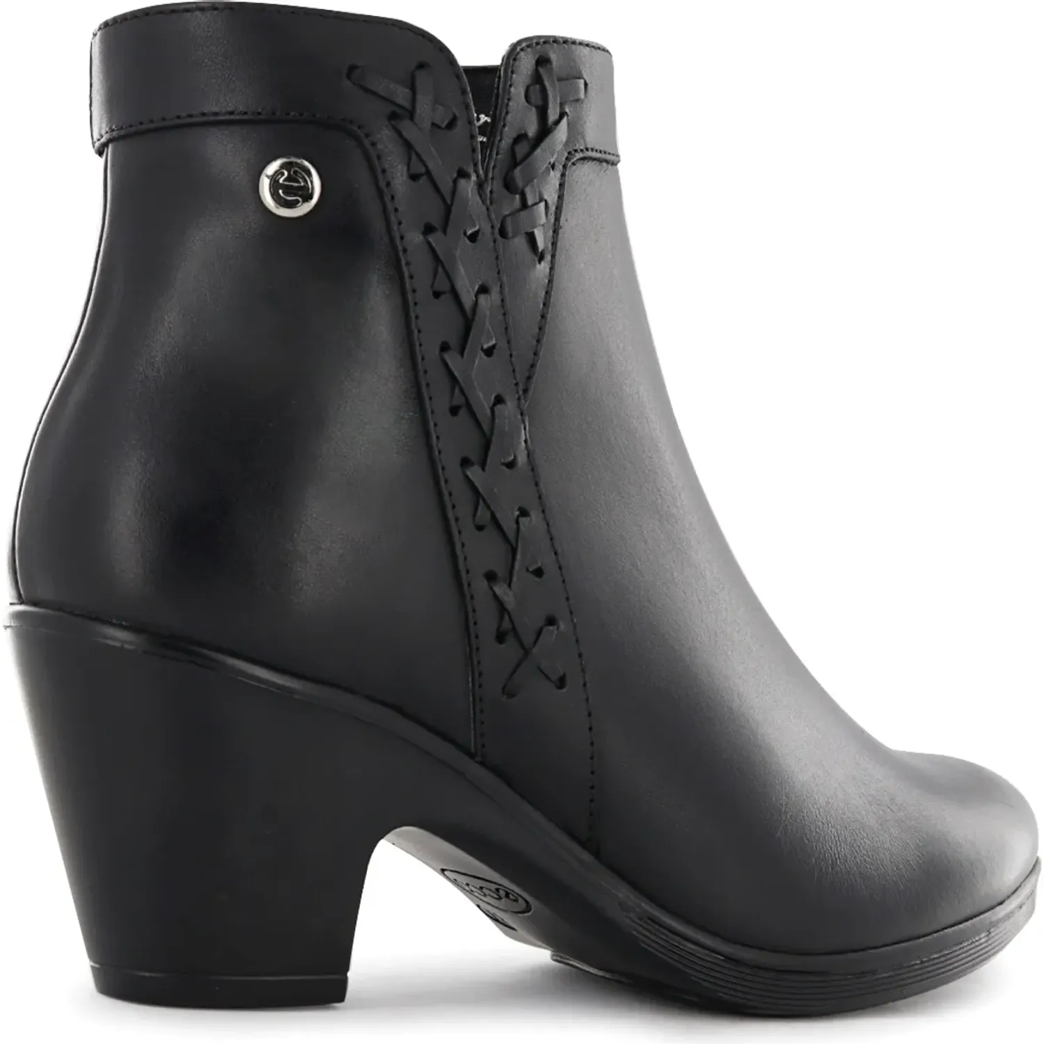 Botin Ecco Confort Mujer Natalie80 color negro | Platanitos