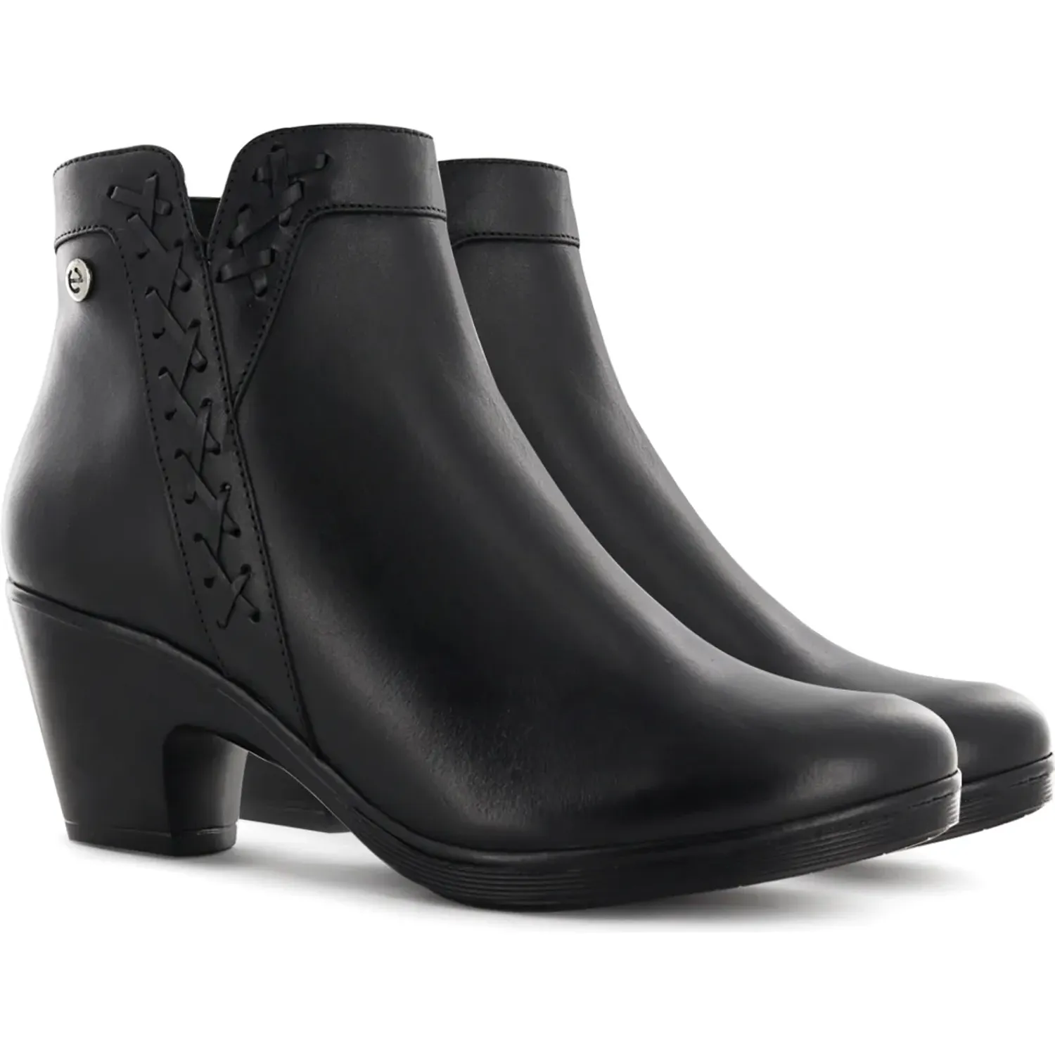 Botin Ecco Confort Mujer Natalie80 color negro | Platanitos