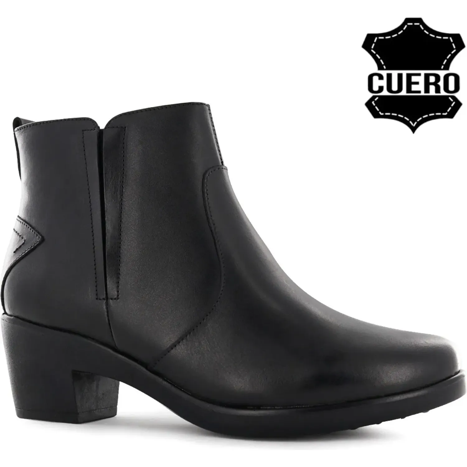 Botin Ecco Confort Mujer Asturias08 color negro | Platanitos