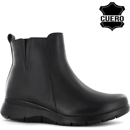 Botin Ecco Confort Mujer Astor18 color negro | Platanitos