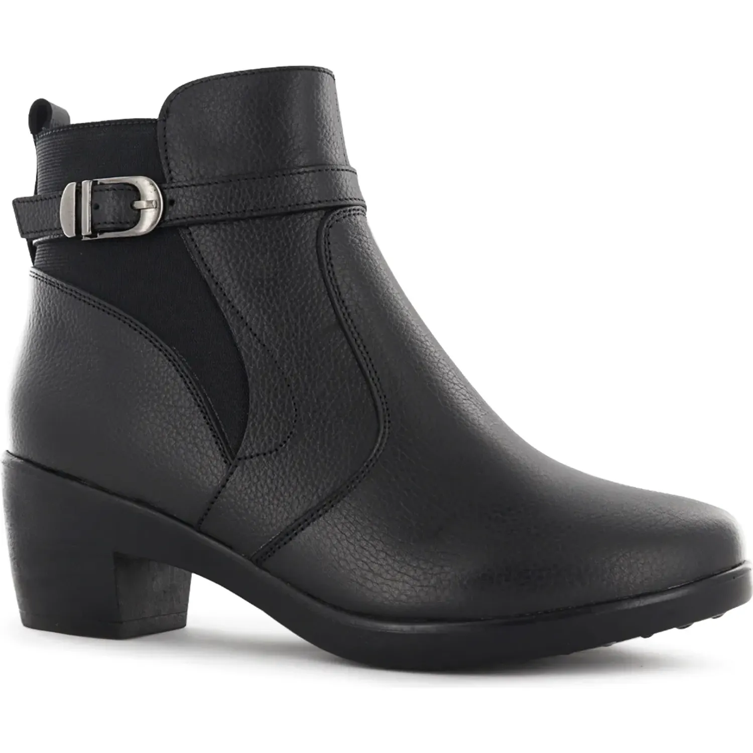 Botin Ecco Confort Mujer Asturias09 color negro | Platanitos