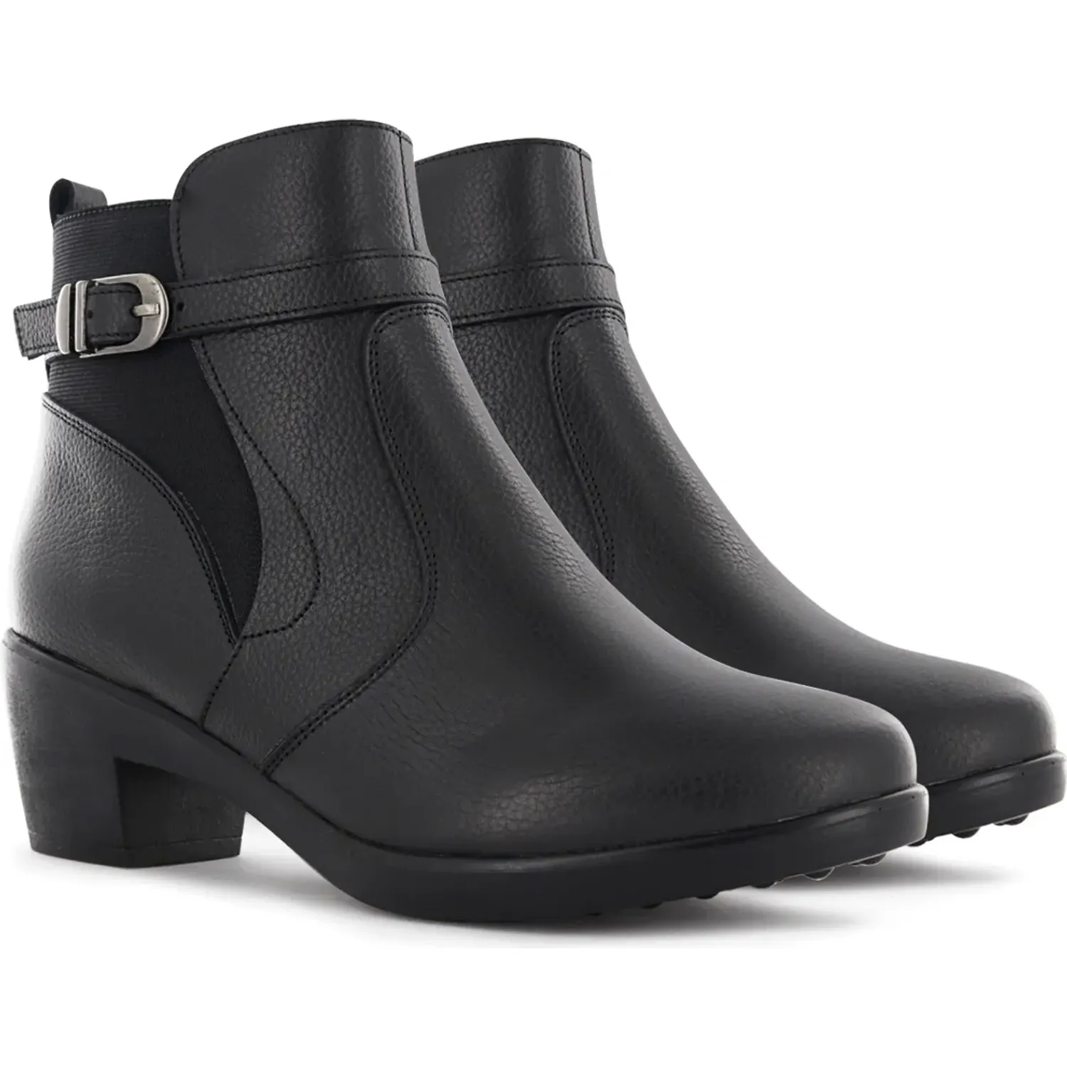 Botin Ecco Confort Mujer Asturias09 color negro | Platanitos