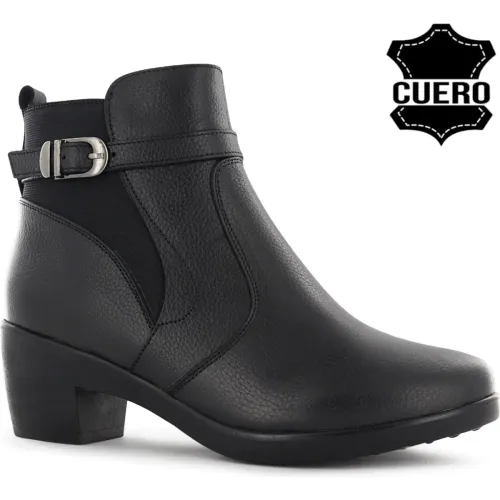 Botin Ecco Confort Mujer Asturias09 color negro | Platanitos