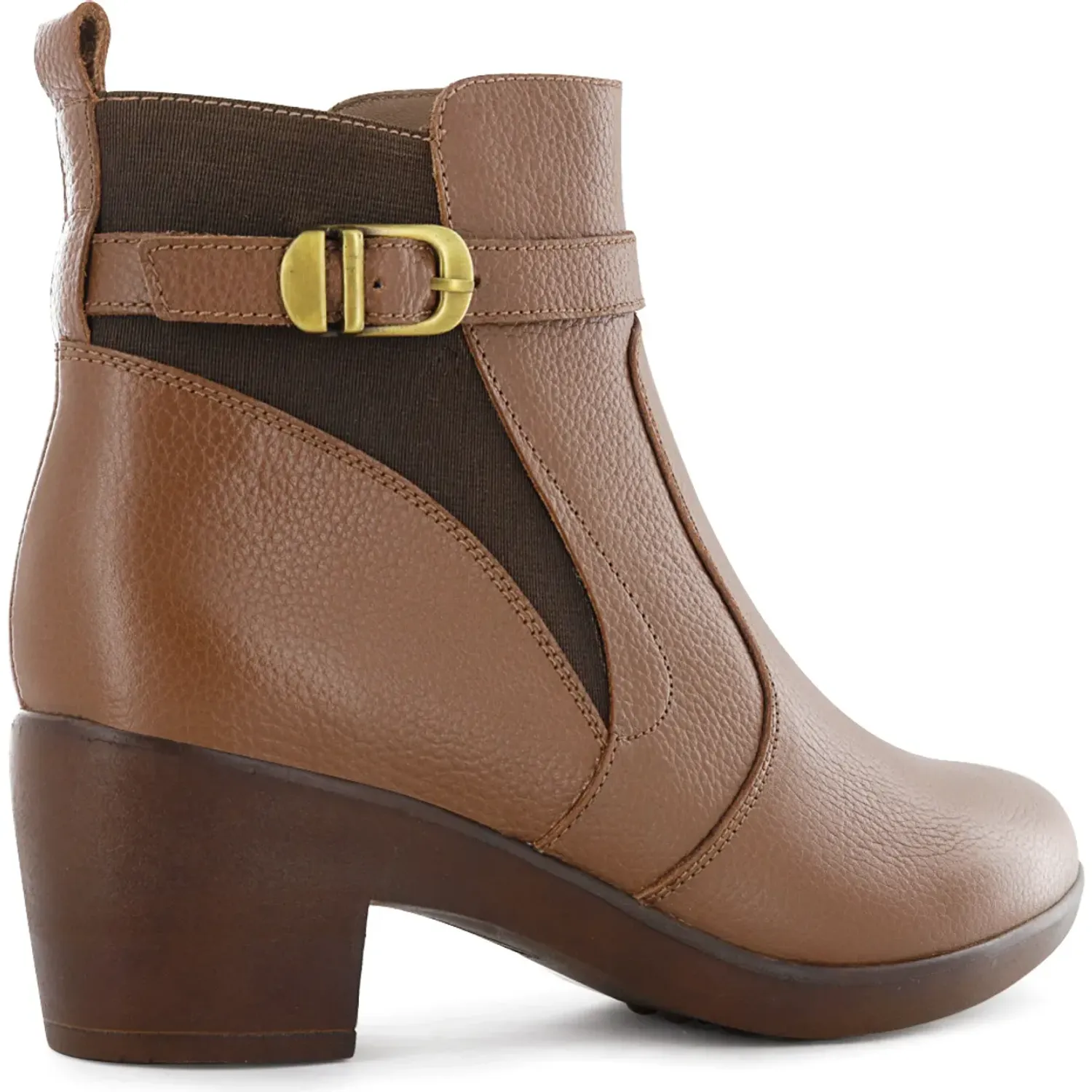 Botin Ecco Confort Mujer Asturias09 color tostado | Platanitos