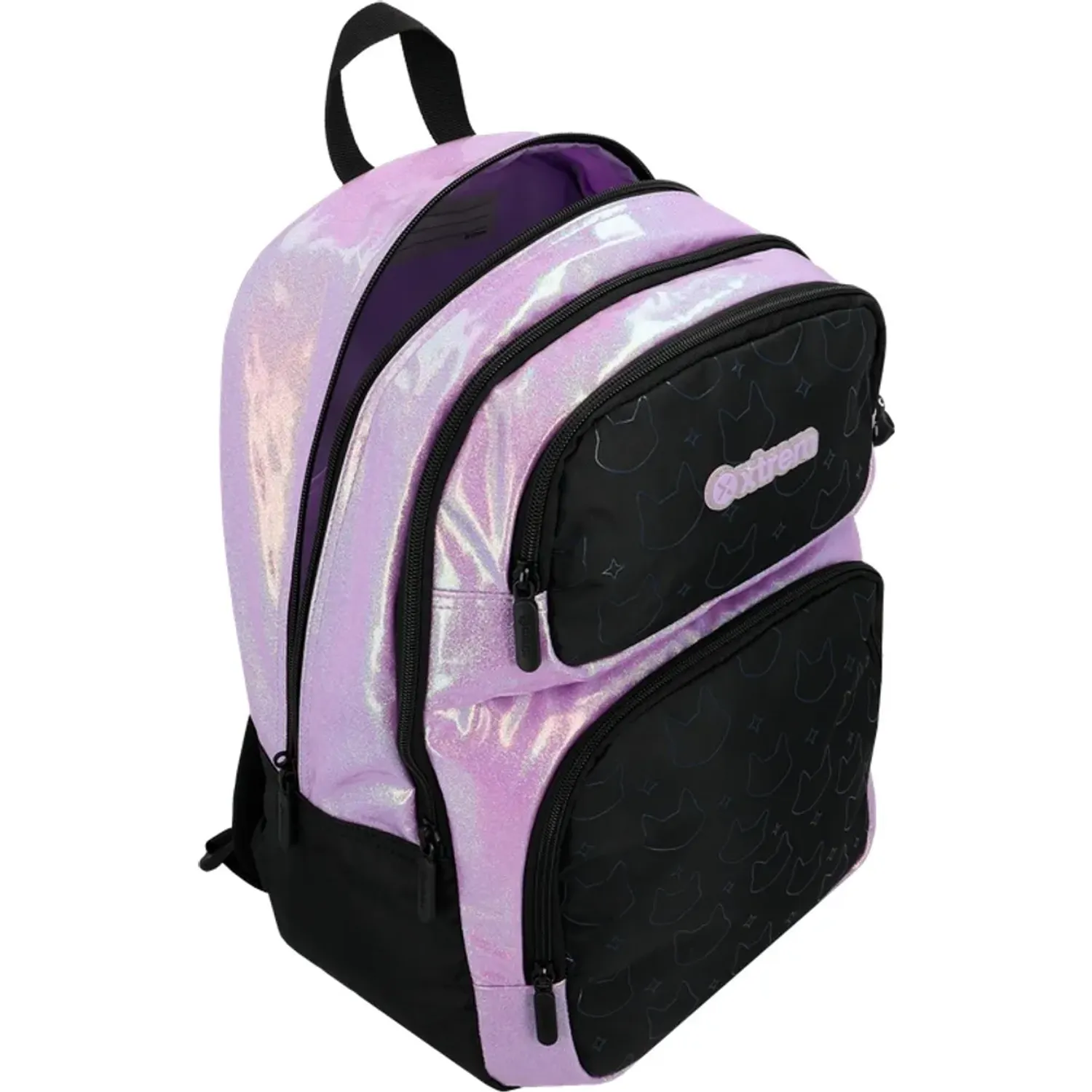 Mochila Xtrem Niña Hopper 2.0 6xt color negro | Platanitos